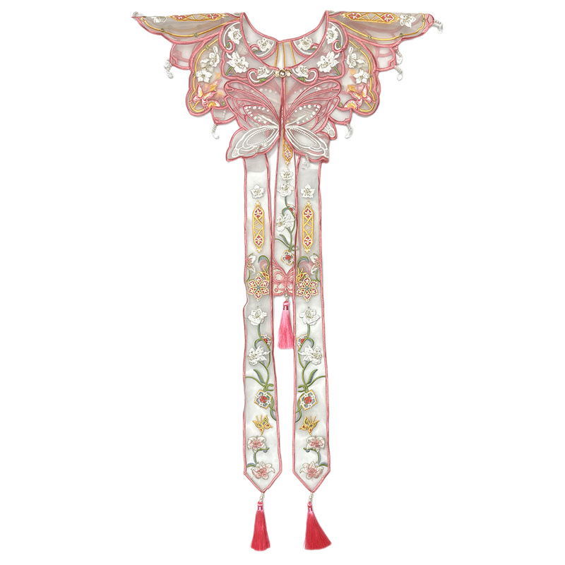 Embroidery A - Chinese Hanfu Yunjian Shoulder Collar Butterfly