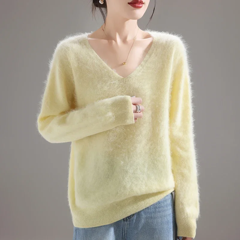 Embroidery A - 2025 Women's 100% Merino Wool Sweater,