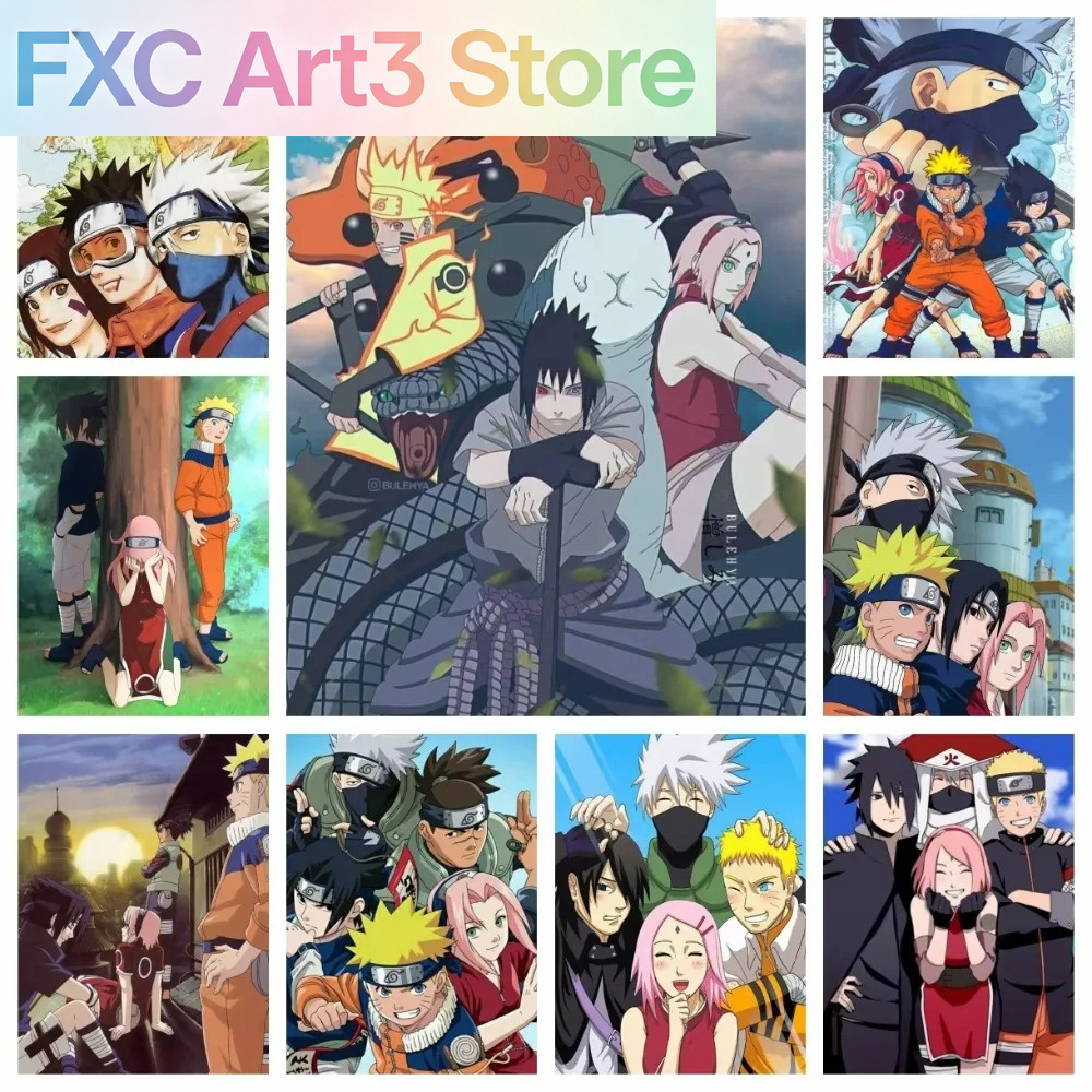 Embroidery Painting - Frameless 1pc Naruto Class Seven New