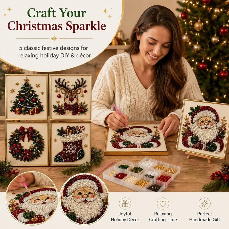 1PC 5D DIY Wall Decor Christma - Embroidery Xmas Kits review and price