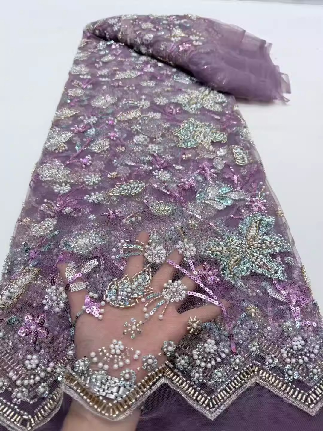 5yard Sequin bead tube embroid - Embroidery Youtube review and price