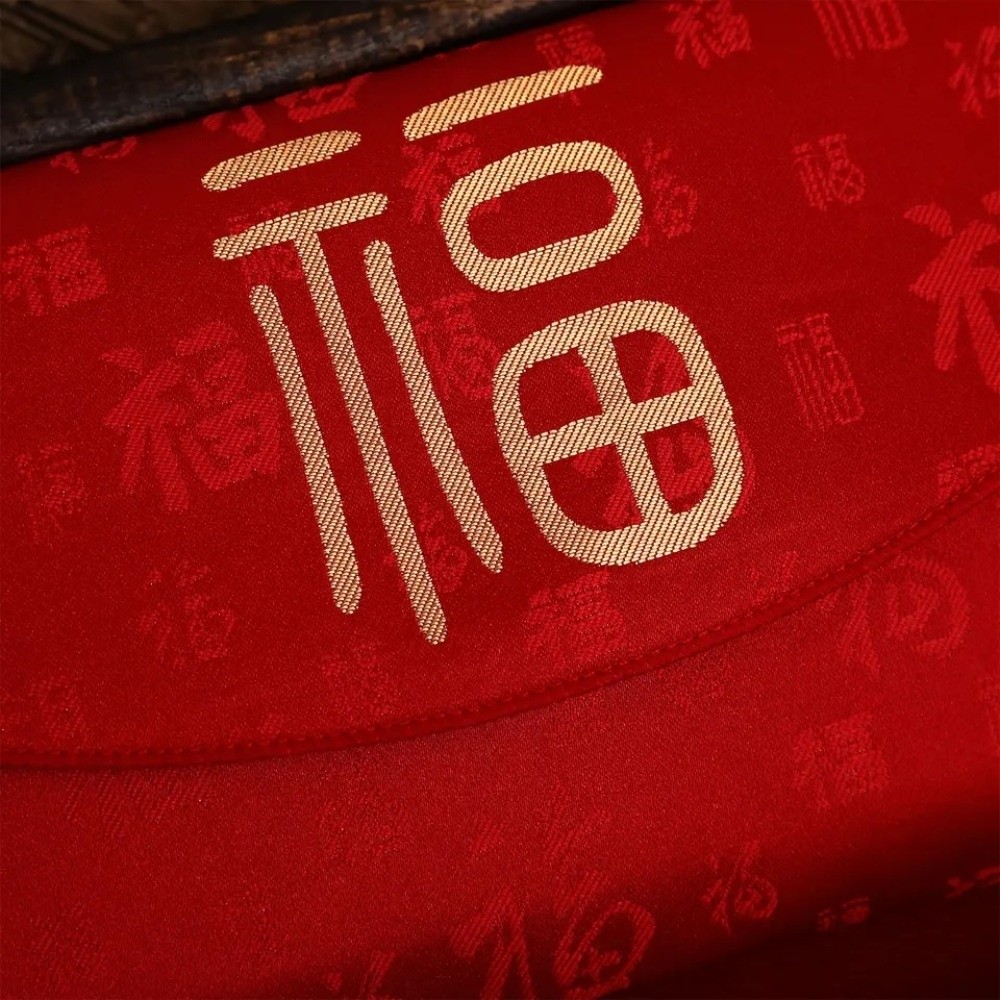 Blessing Words Brocade Red Env - Embroidery House review and price