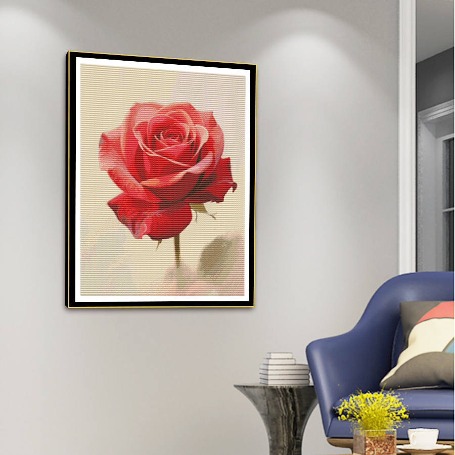 A cross-stitch embroidery with - Embroidery Rose Stitch review and price
