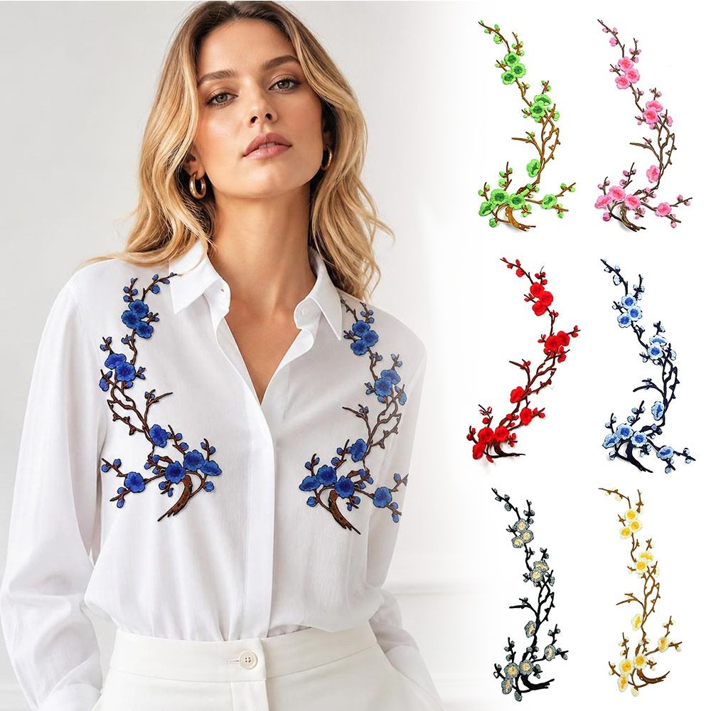 DIY Cherry Blossom Iron On Pat - Embroidery Patch review and price
