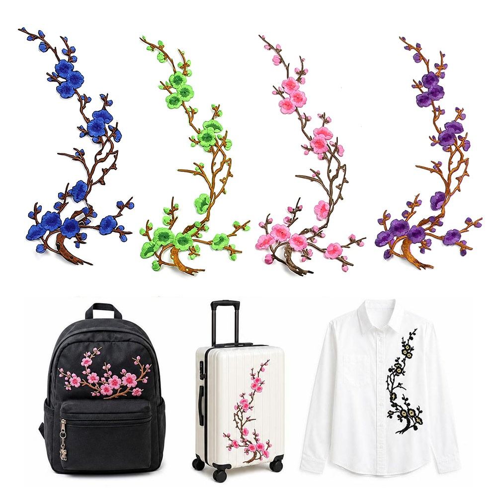 DIY Cherry Blossom Iron On Pat - Embroidery Patch review and price