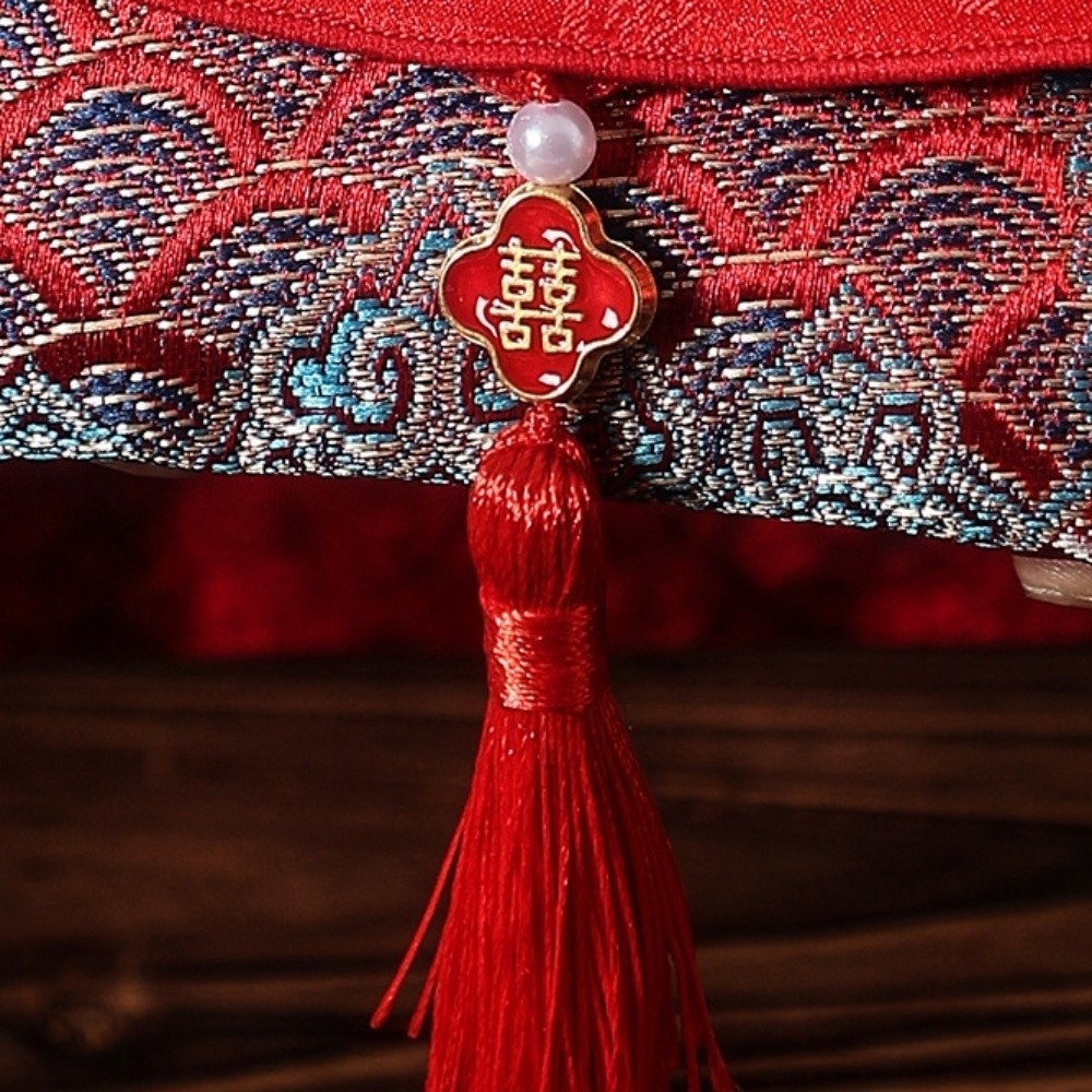 Chinese New Year Brocade Red E - Embroidery House review and price