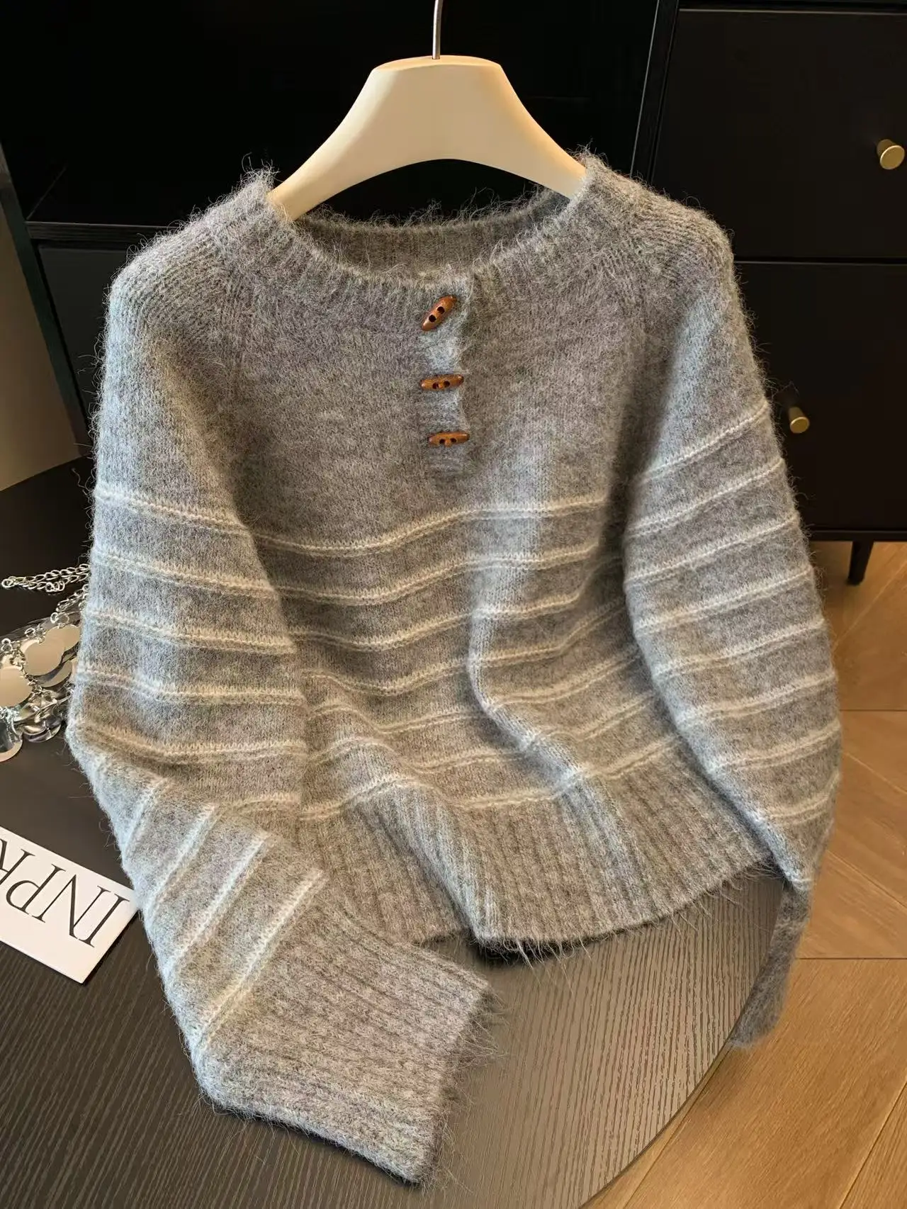 Autumn Winter Women's Striped  - Embroidery A review and price