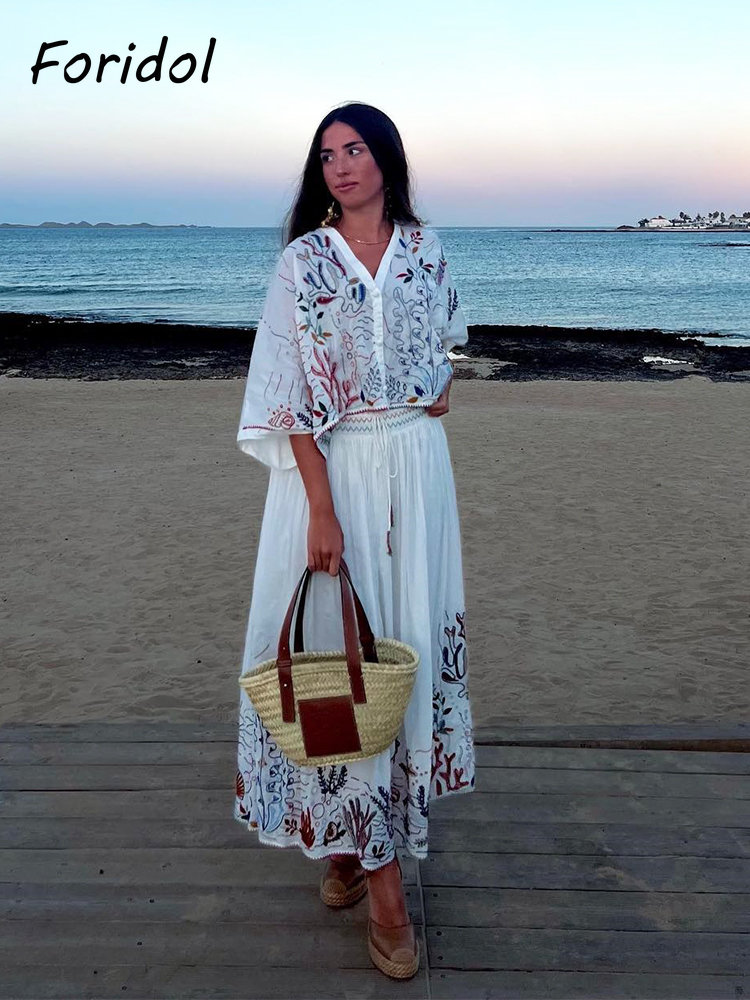 Foridol Marine Organism Embroi - Embroidery Skirt review and price