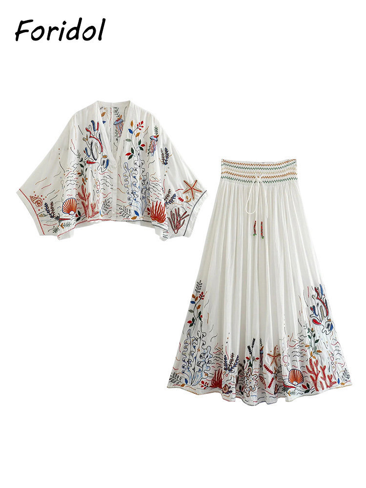 Foridol Marine Organism Embroi - Embroidery Skirt review and price