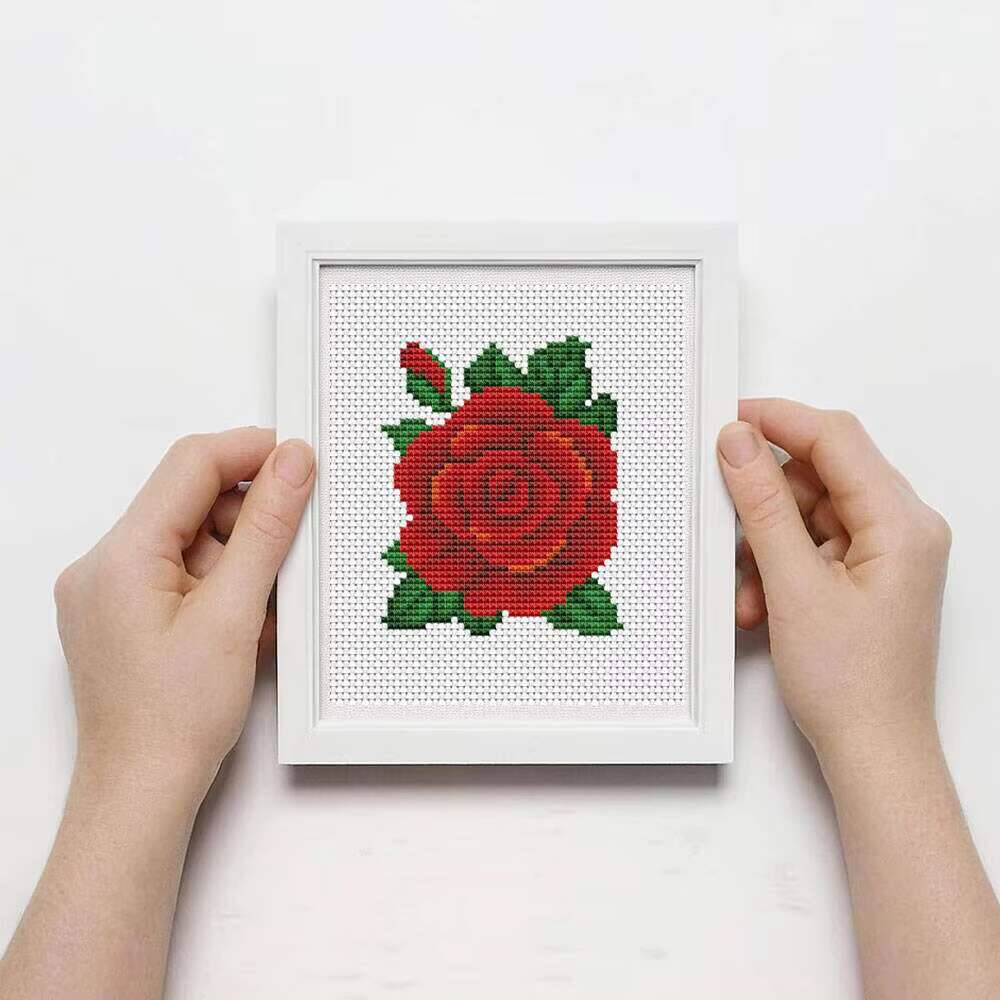 Huacan MINI Cross Stitch Rose  - Embroidery Rose Stitch review and price