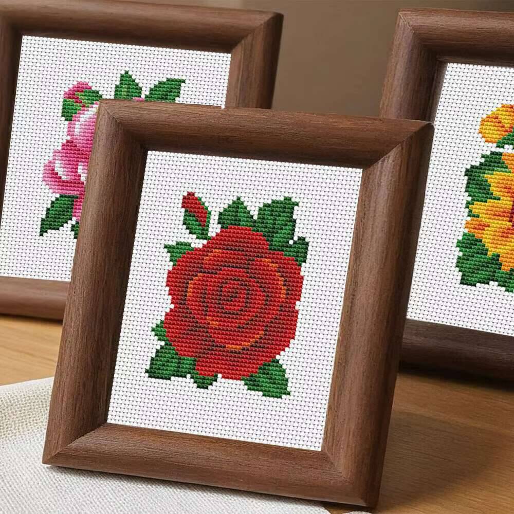 Huacan MINI Cross Stitch Rose  - Embroidery Rose Stitch review and price