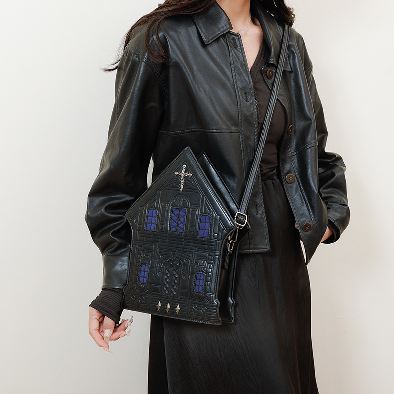 House Cartoon Crossbody Bag fo - Embroidery House review and price