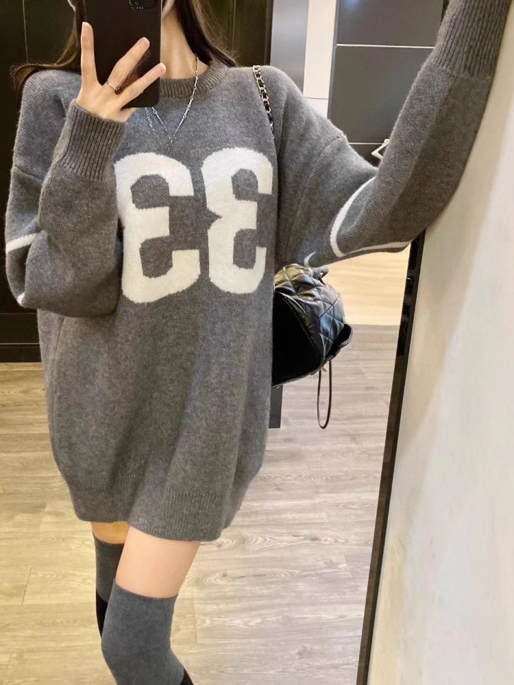 Y2K Vintage Knitted Sweater Wo - Embroidery A review and price