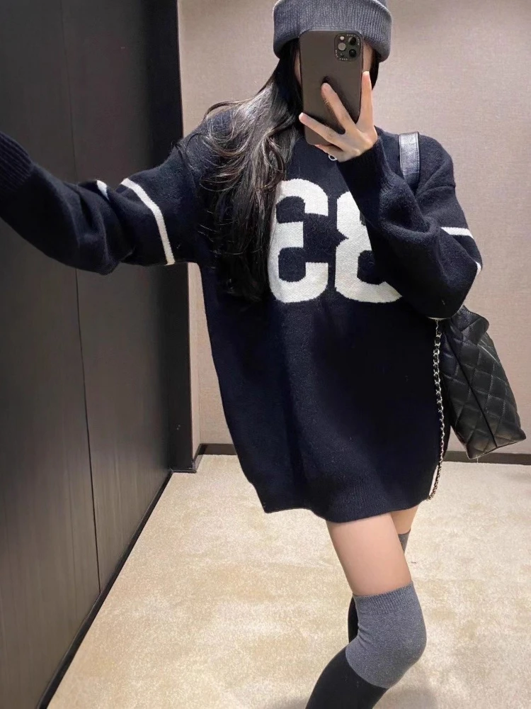 Y2K Vintage Knitted Sweater Wo - Embroidery A review and price