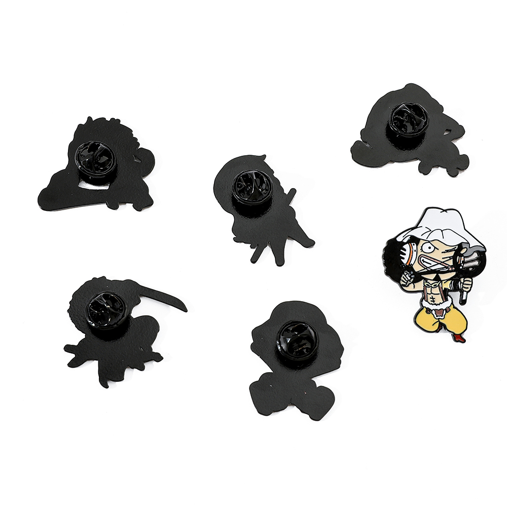 6 Pcs ONE PIECE Cartoon Brooch - Embroidery Textile review and price