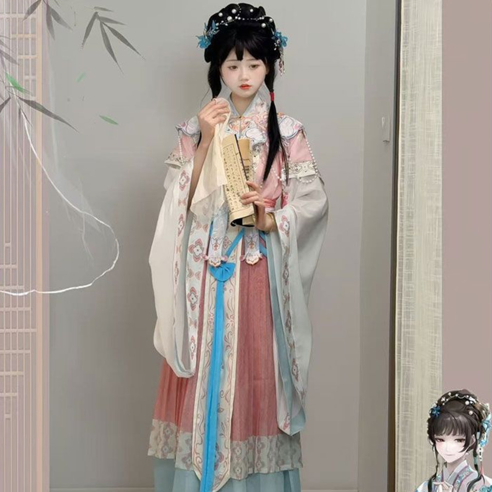 Hua Bai's Lin Daiyu cosplay co - Embroidery Skirt review and price