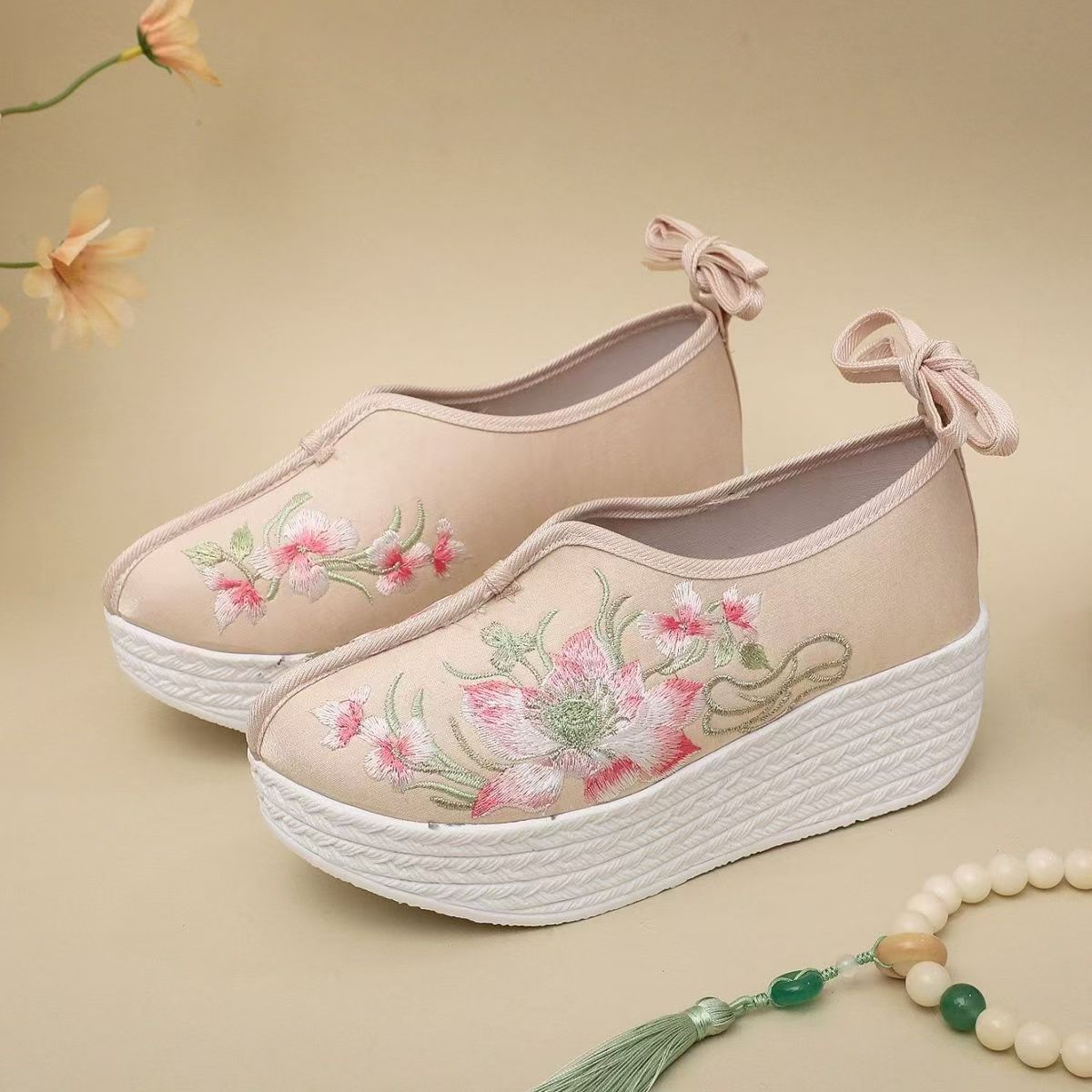 Woman Ethnic Style Wedges Embr - Embroidery Skirt review and price
