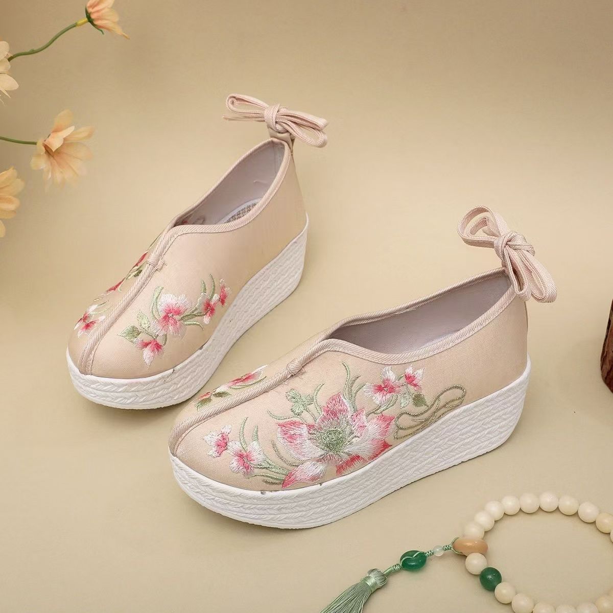 Woman Ethnic Style Wedges Embr - Embroidery Skirt review and price