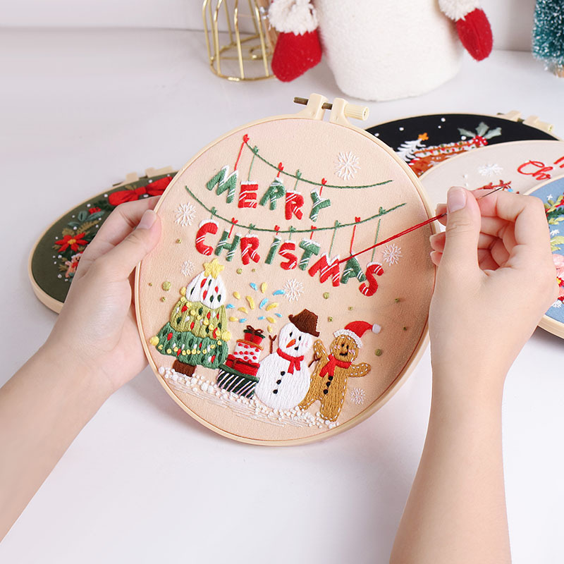 Merry Christmas DIY Embroidery - Embroidery Xmas Kits review and price