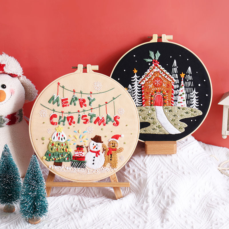 Merry Christmas DIY Embroidery - Embroidery Xmas Kits review and price