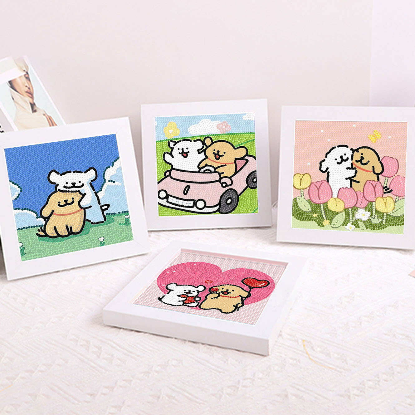 Cartoon Line Puppy Crystal Dia - Embroidery Painting review and price