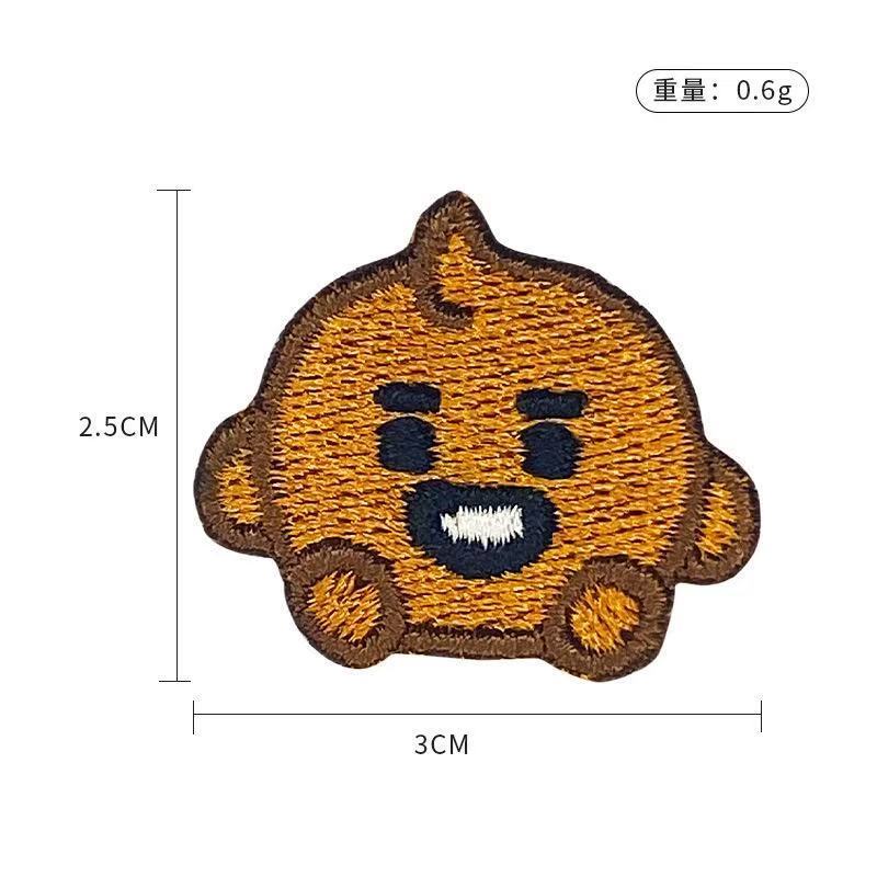 BT21 cartoon cute embroidered  - Embroidery Patch review and price