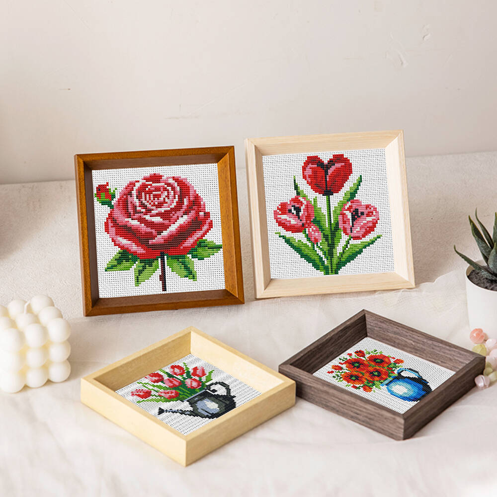 Evershine 8pcs Mini Flower Cro - Embroidery Rose Stitch review and price
