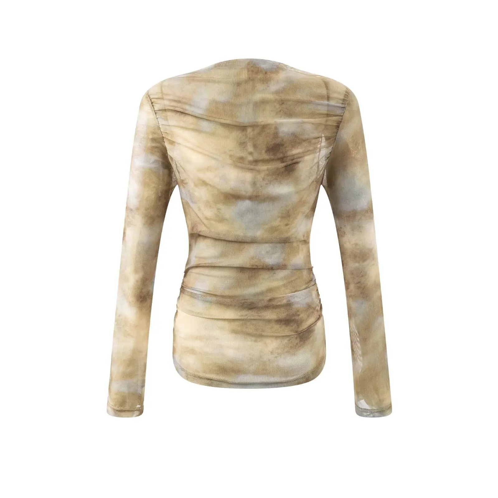 2025 Sexy Tie-Dye Print Ruched - Embroidery A review and price