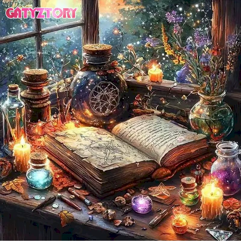 GATYZTORY 5D Diamond Painting  - Embroidery Rose Stitch review and price