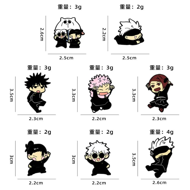 8pcs Anime Itadori Yuji Enamel - Embroidery Reddit review and price