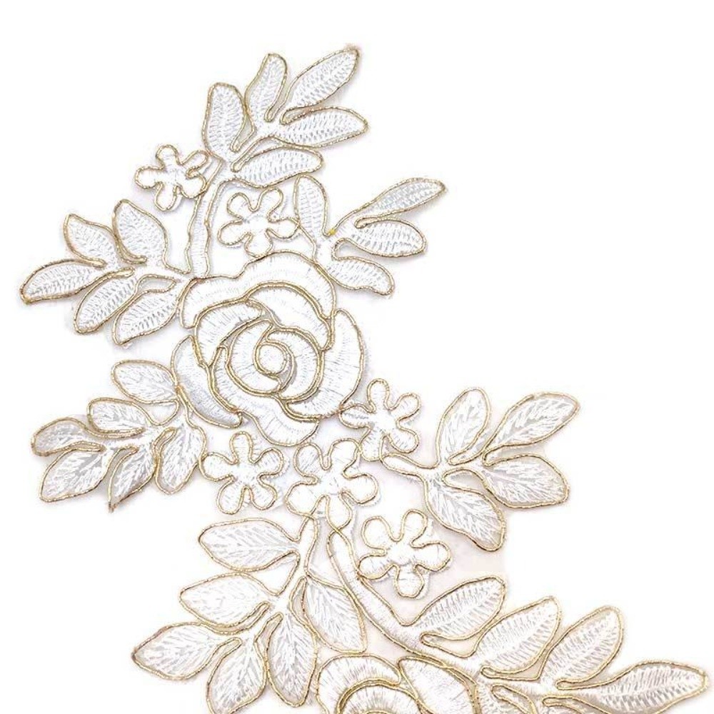 1Pair Polyester Fiber Embroide - Embroidery Patch review and price