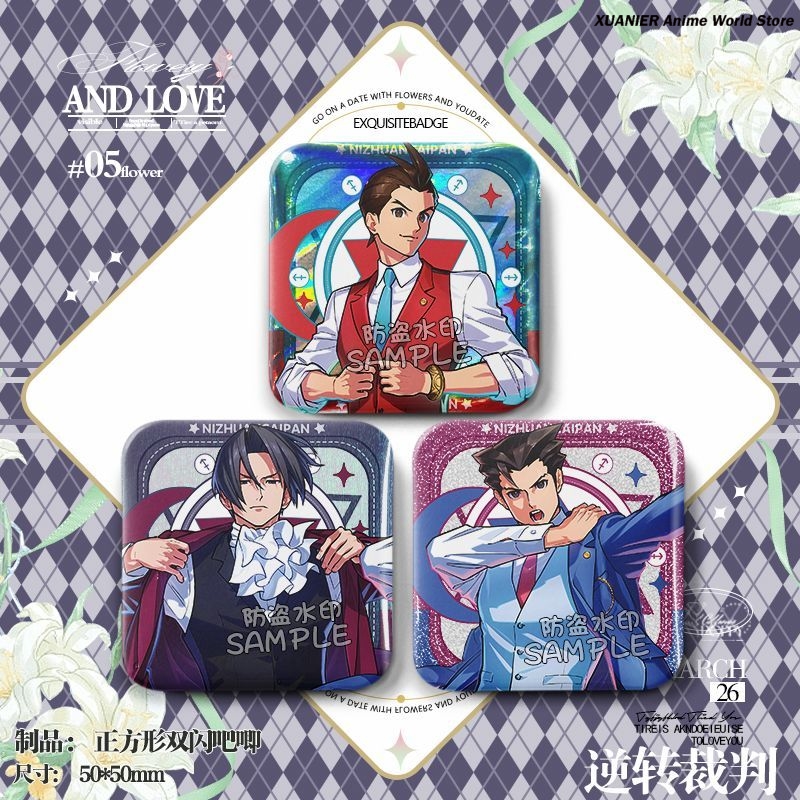 Miles Edgeworth Apollo Justice - Embroidery Reddit review and price