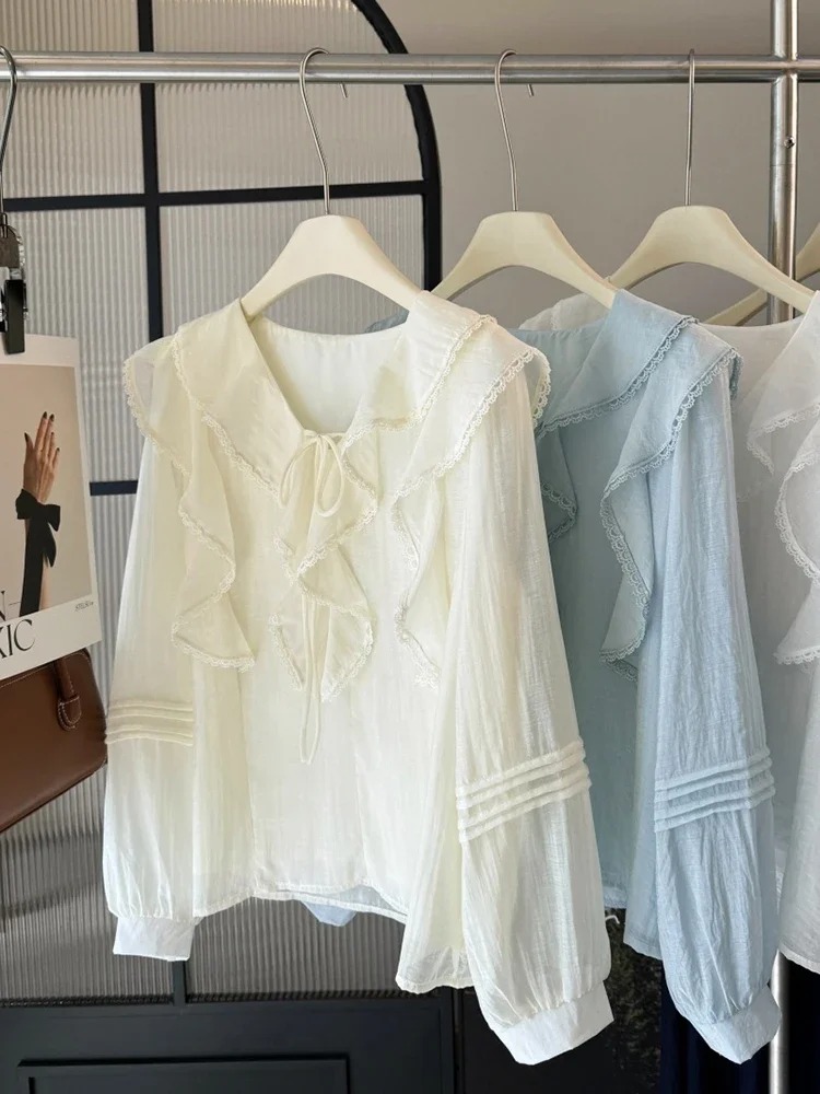 French V-Neck Chic Long Sleeve - Embroidery A review and price