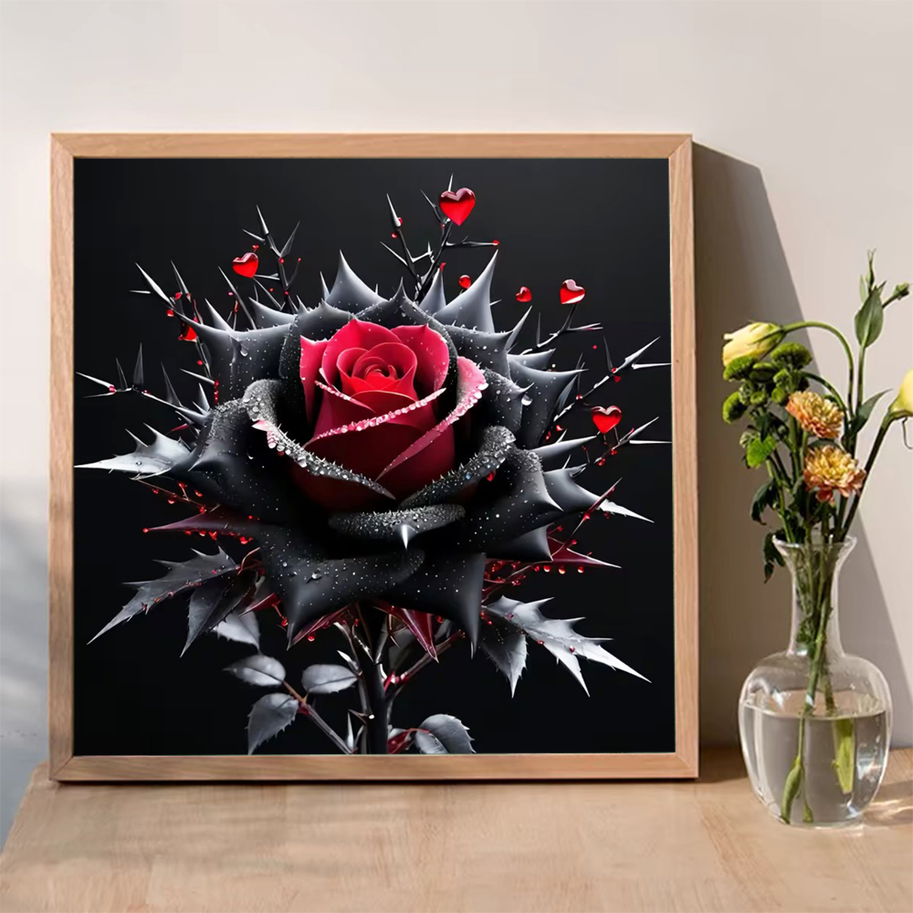 Evershine Diamond Painting Ros - Embroidery Rose Stitch review and price