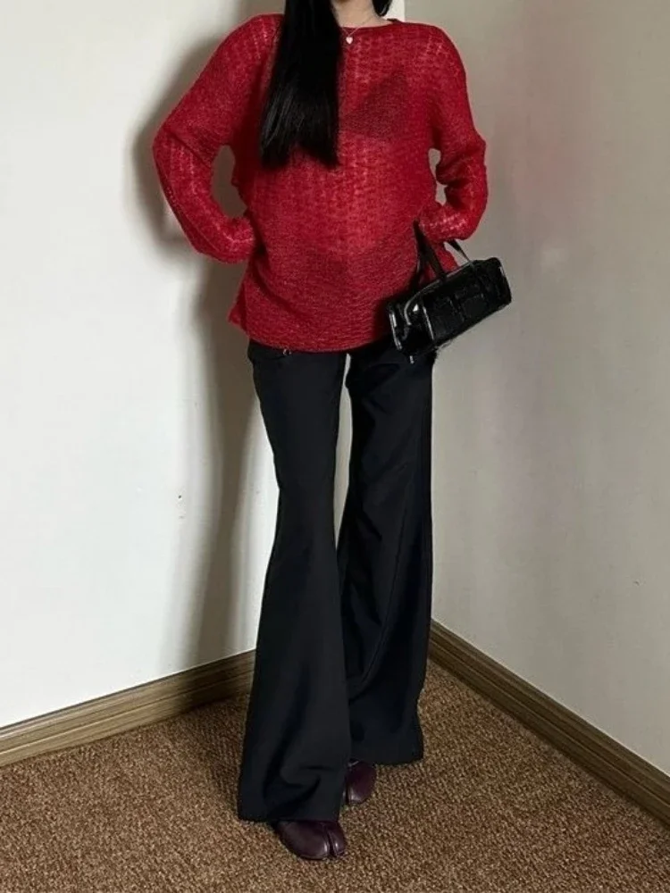 Y2K See-Through Knitted Women' - Embroidery A review and price